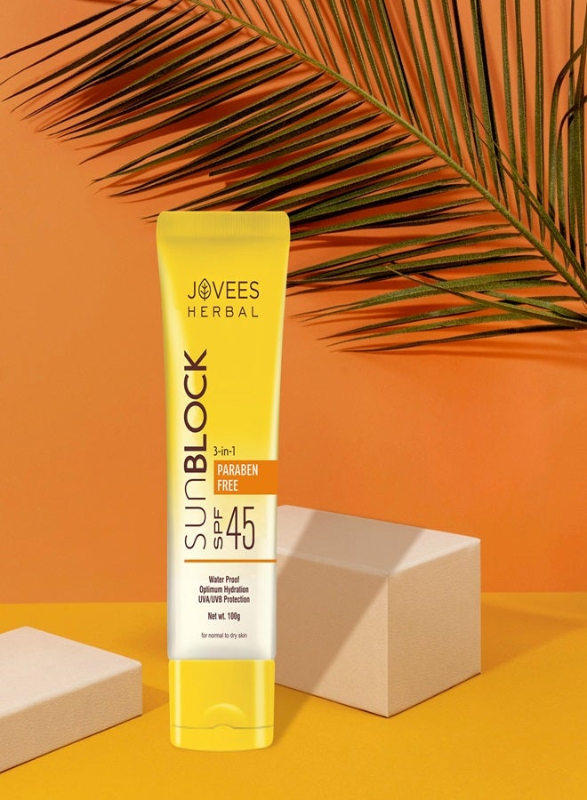 JOVEES HERBAL Sunblock Spf 45  100 Ml - Image 2